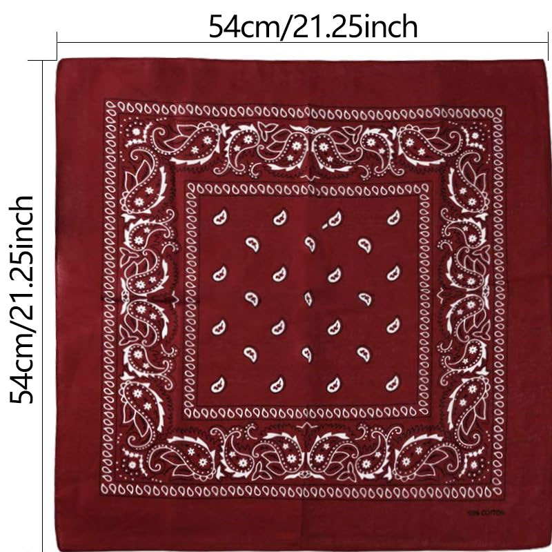 Hip-Hop-Cowboy-Paisley-Schal,  – Bandana Blank White Bewertung und Preis
